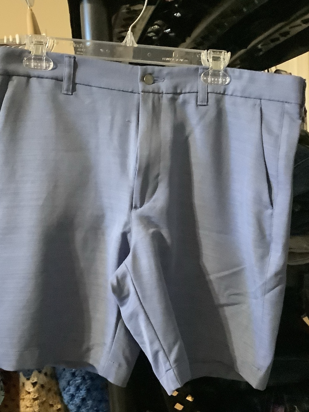 Callaway Light‎ Blue Flat Front Men's Shorts, dri fit